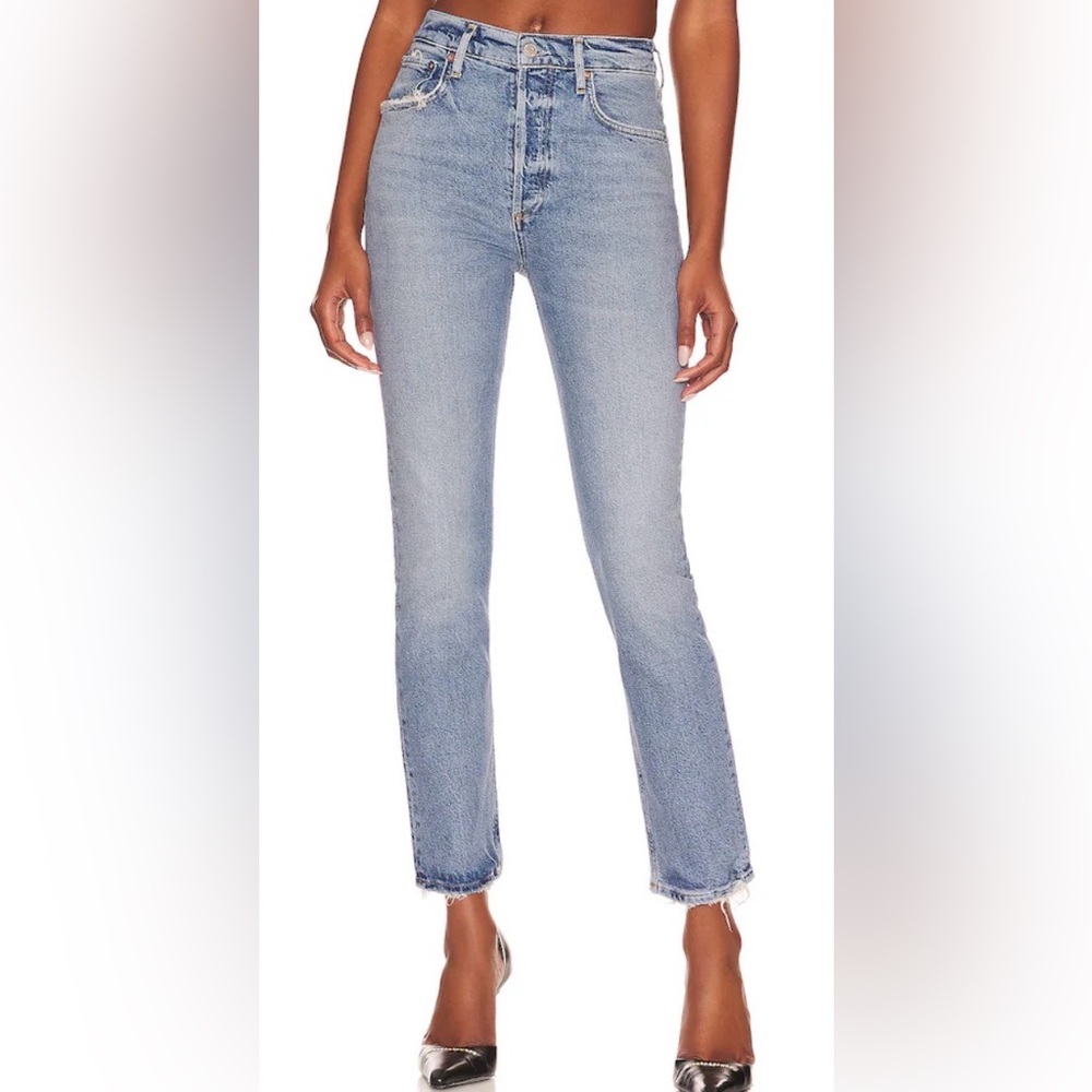 Agolde Riley Straight Jeans in color Cove- size 28